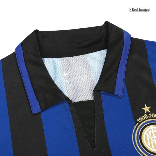 07-08 Inter Milan Retro 100th Anniversary Home Jersey - Image 4